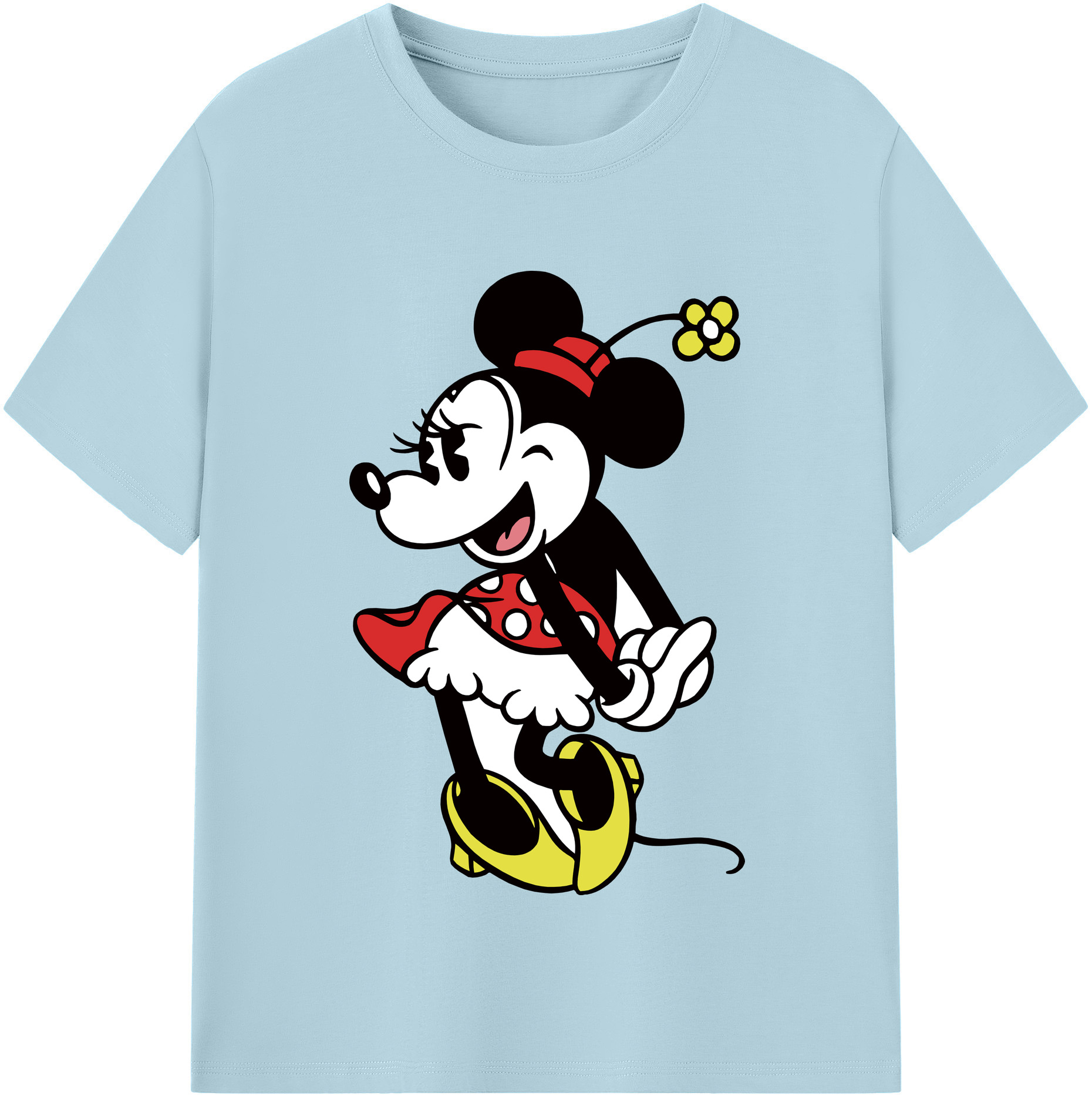 （画像用） ミッキーマウス Mickey Mouse 綿100％半袖Tシャツ（フロントプリント）